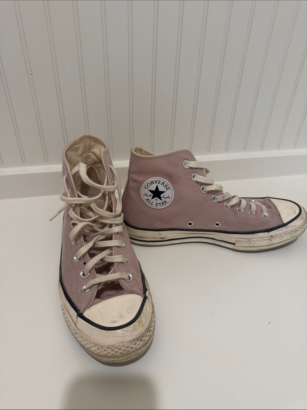 Converse All Star High Top Sneakers in Dusty Rose